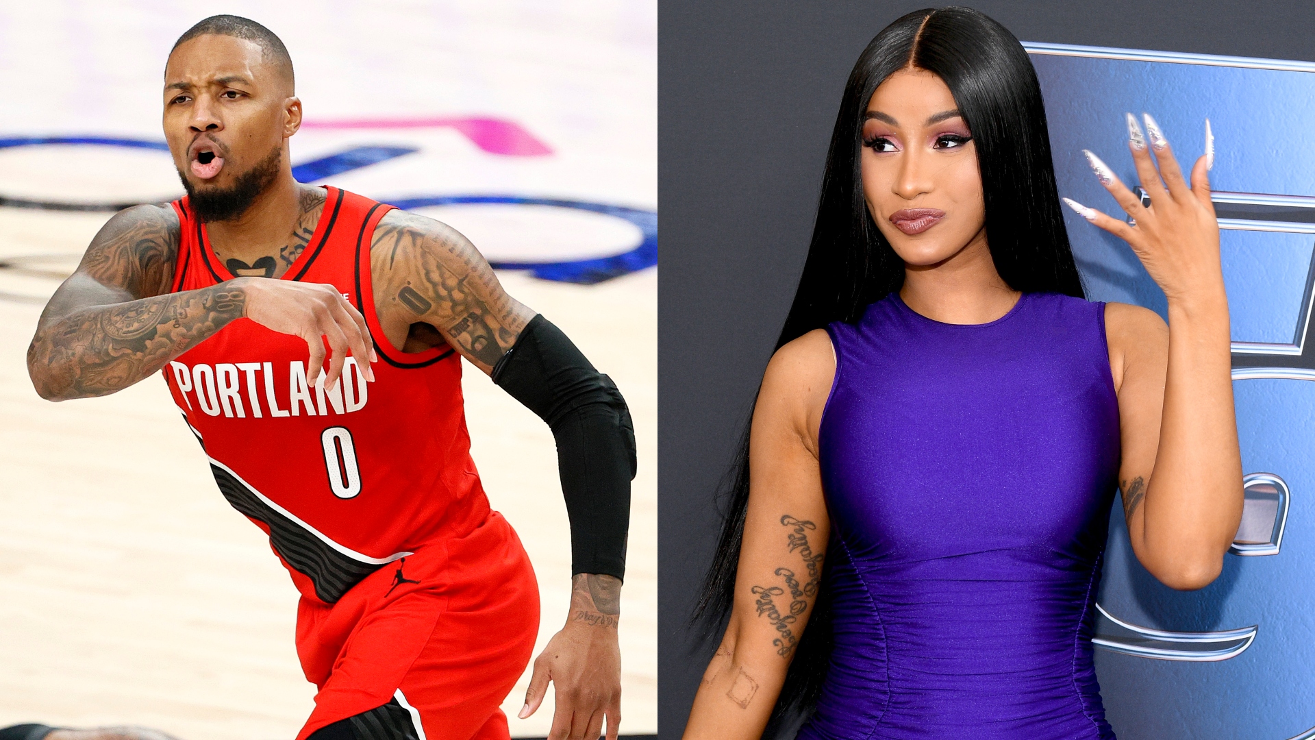 Damian Lillard Teaches Cardi B How To Ball: Watch