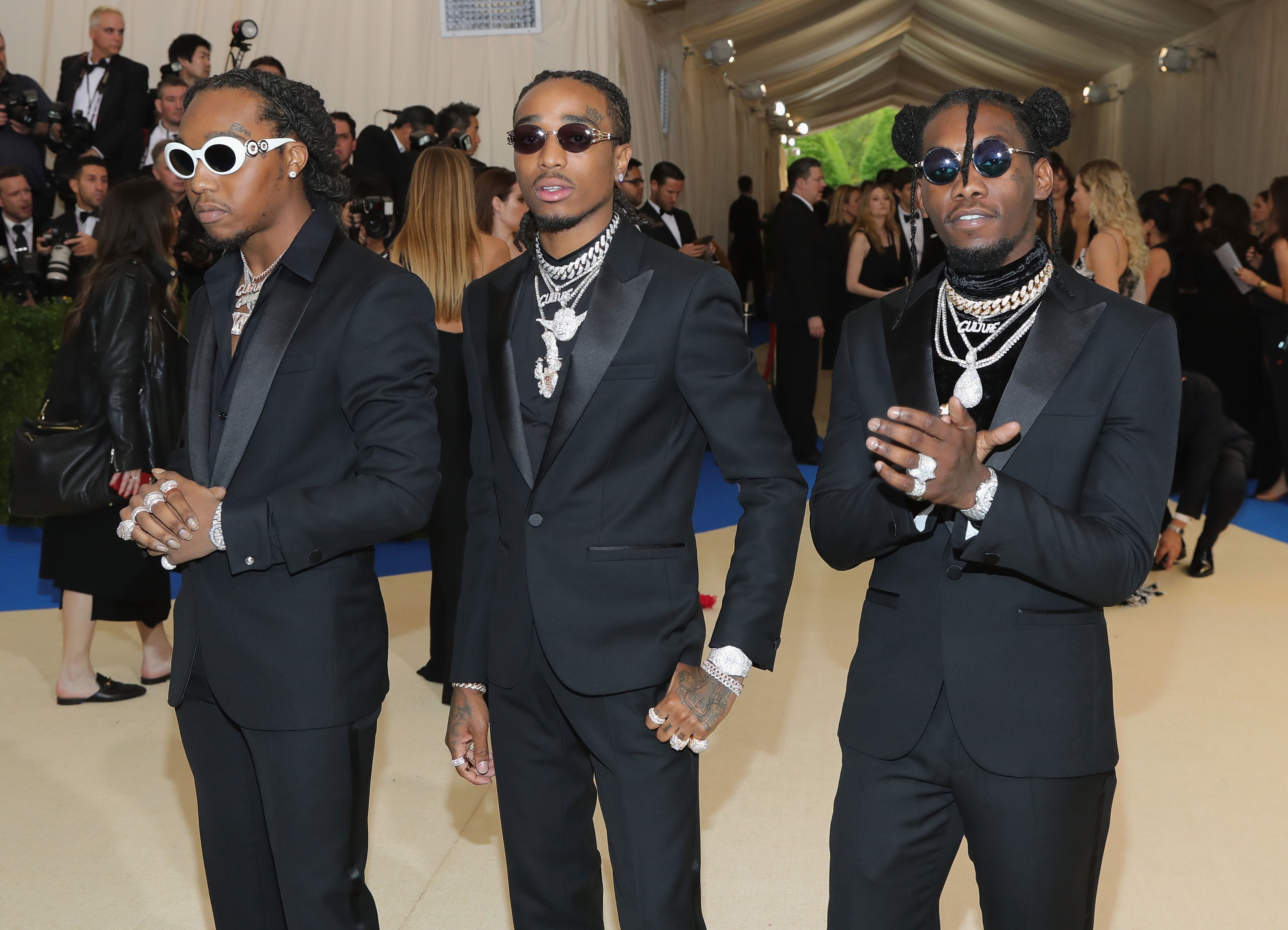 Migos Make Their Met Gala Debut in Matching Versace Tuxedos