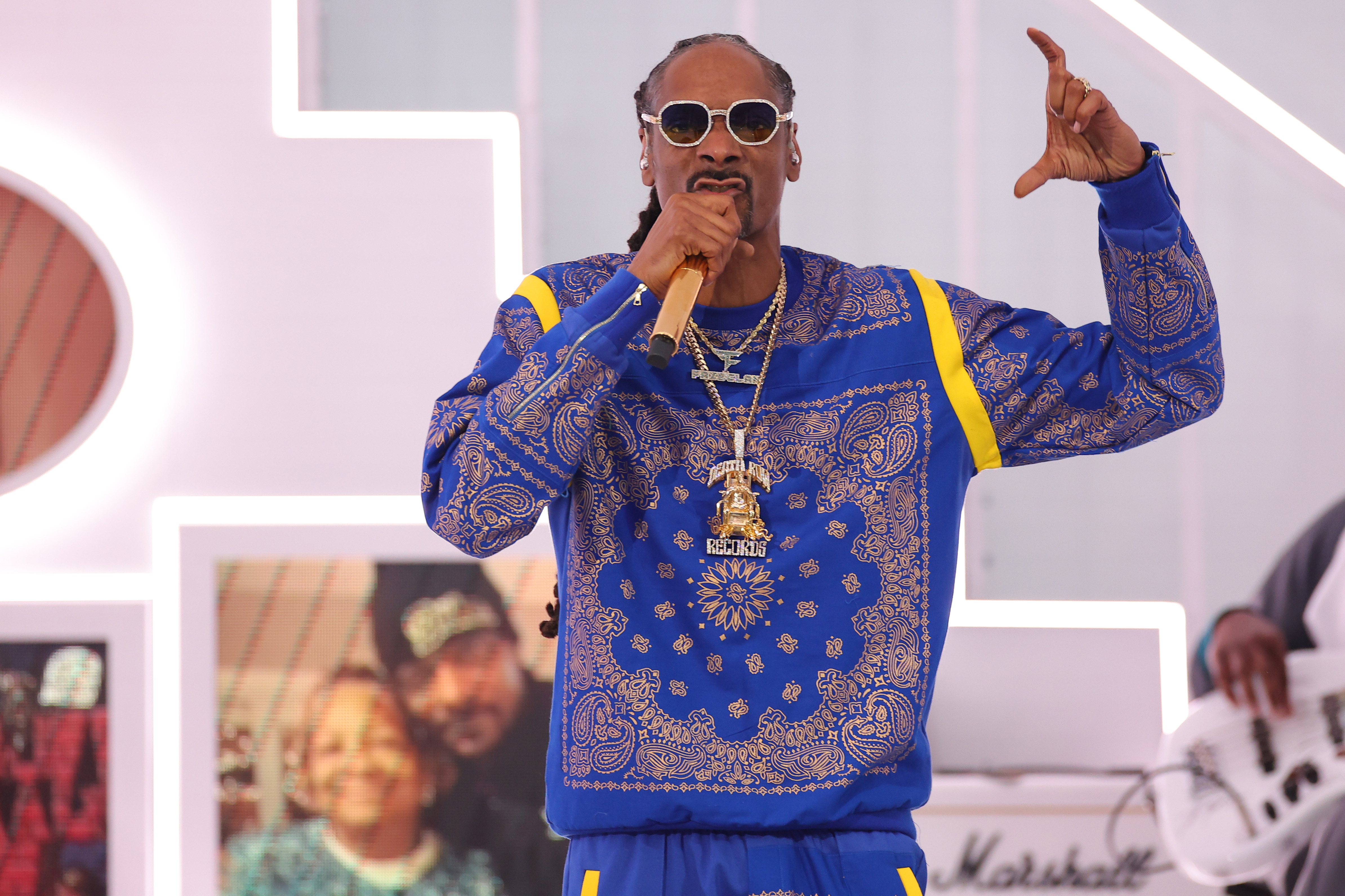 Snoop Dogg Threw Up C's & Did The Crip Walk At Super Bowl
