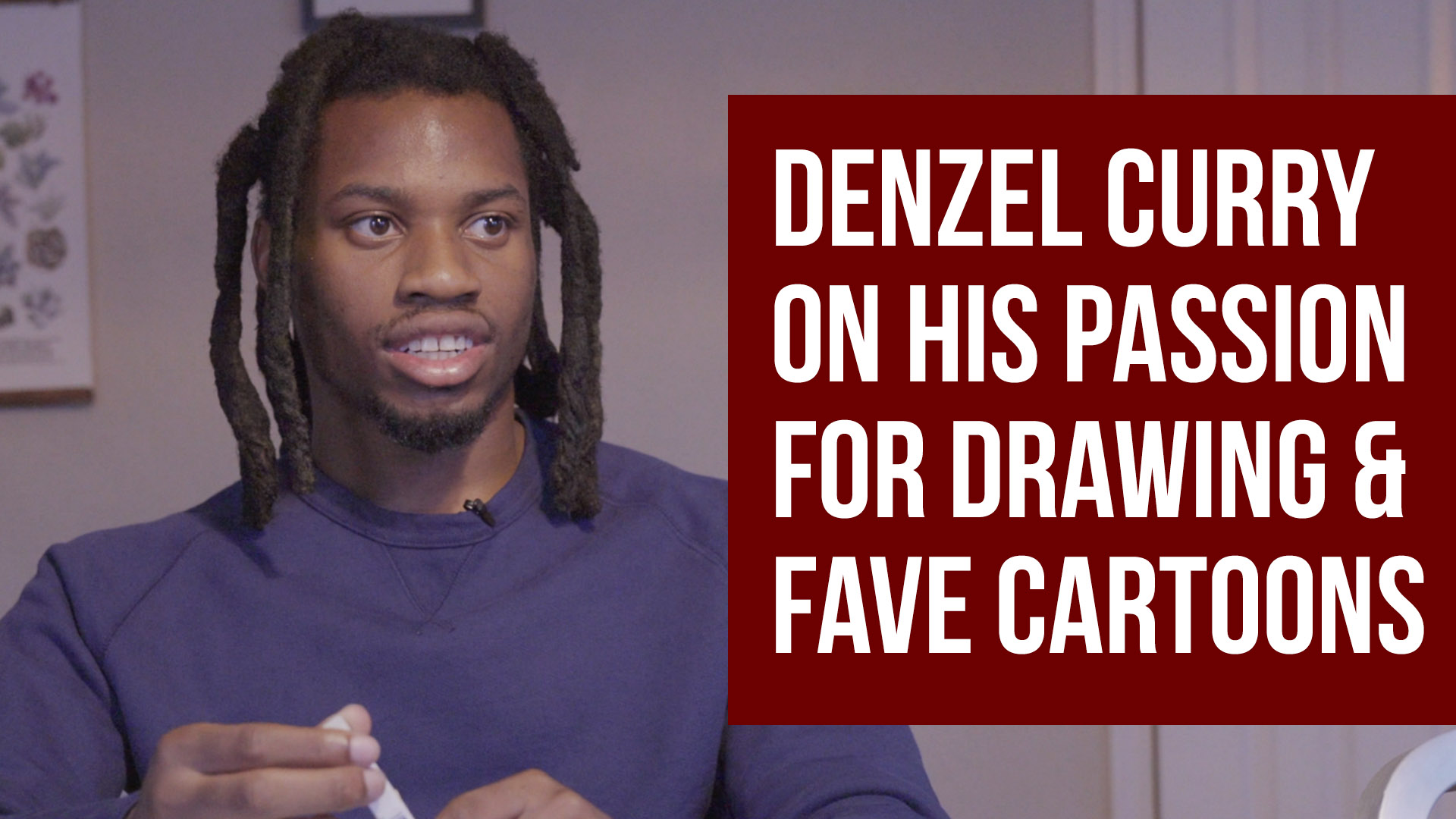 Denzel Curry On Passion For Drawing & Favorite Cartoons Of All Time