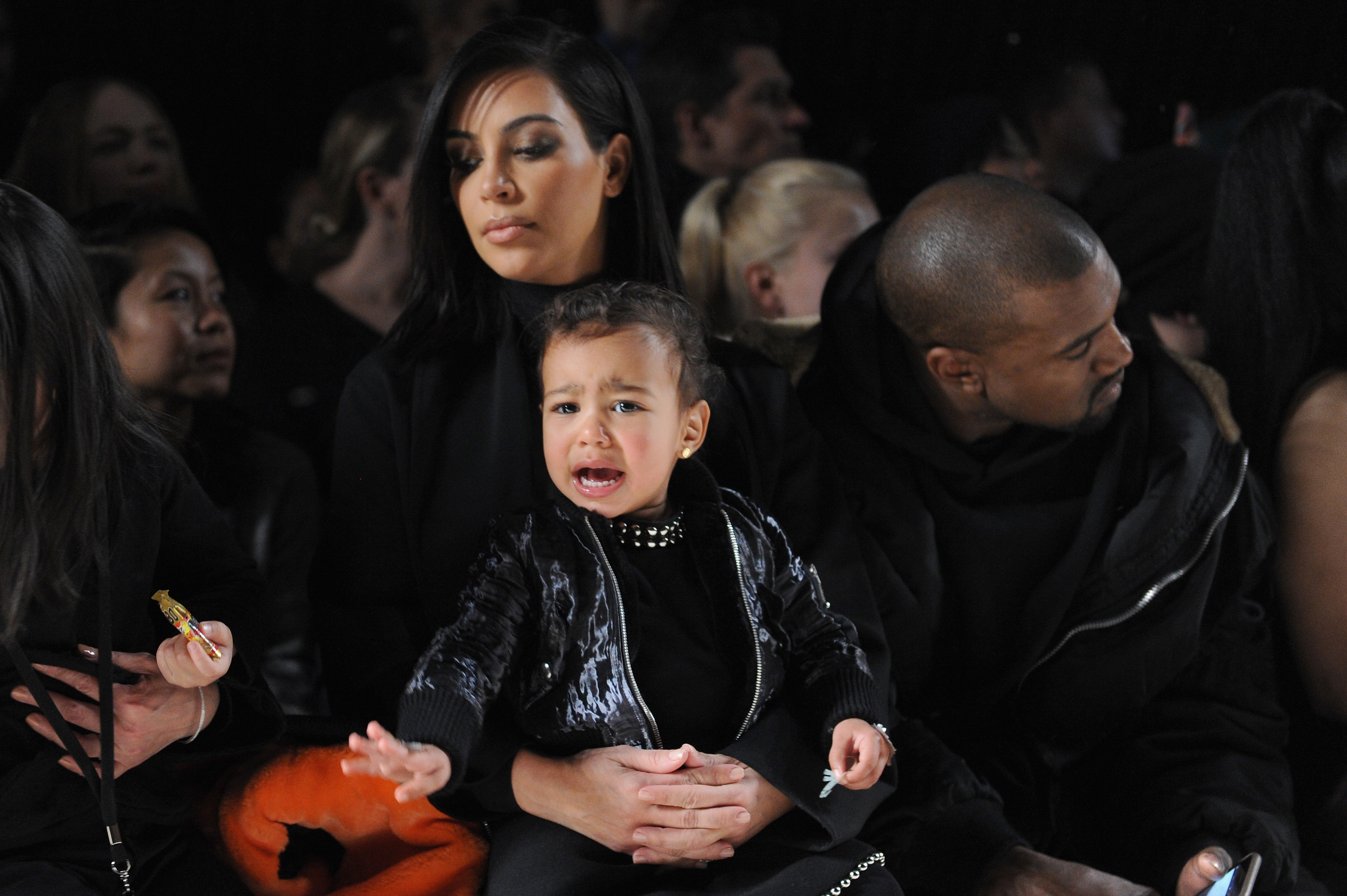 North West Took A 30-Minute Nap On Kanye West's Shoulders