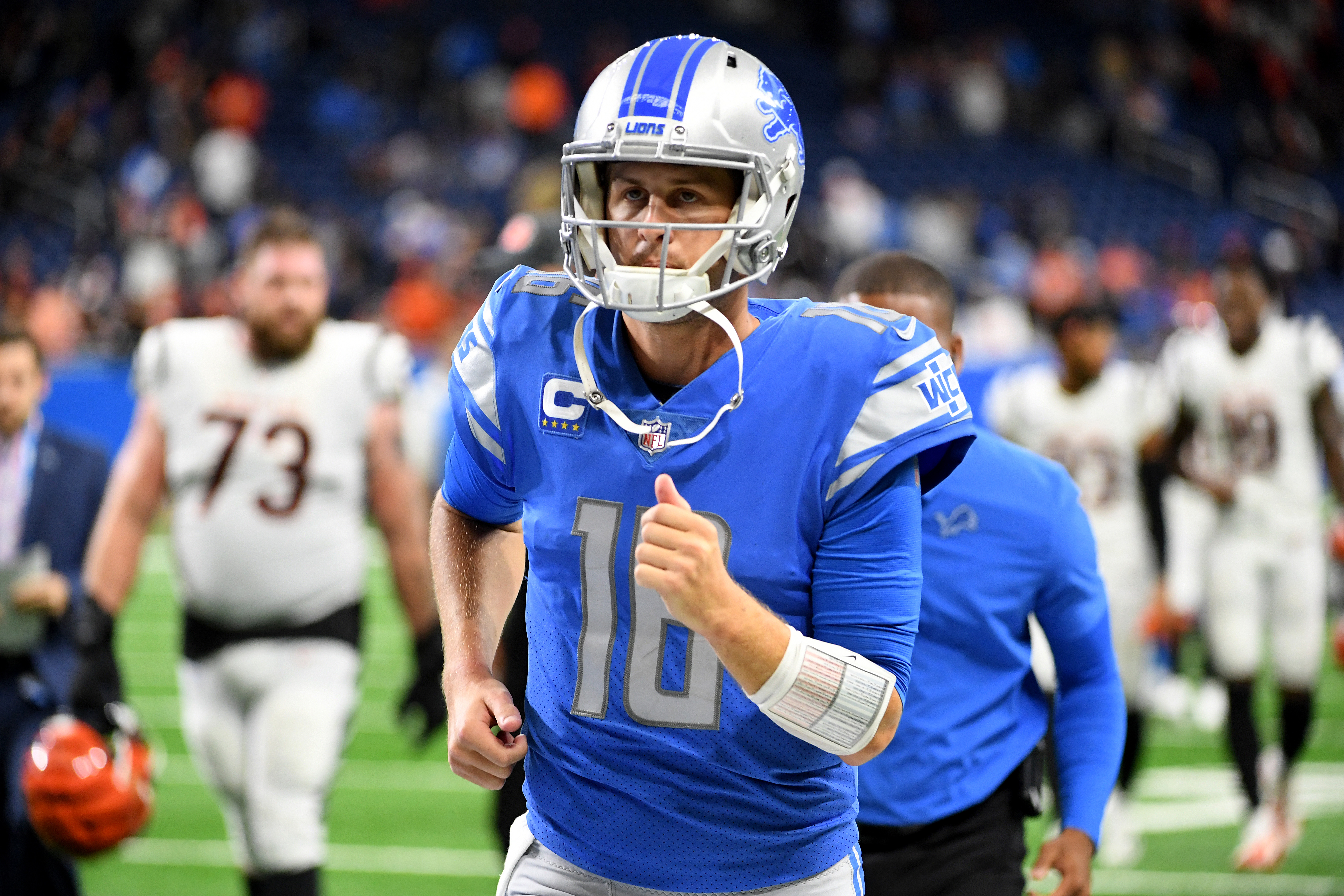 What Dan Campbell, Jared Goff, and the Lions are saying about the