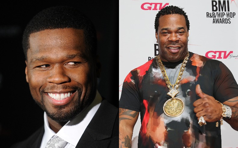 50 Cent Clowns Busta Rhymes' Physique: 