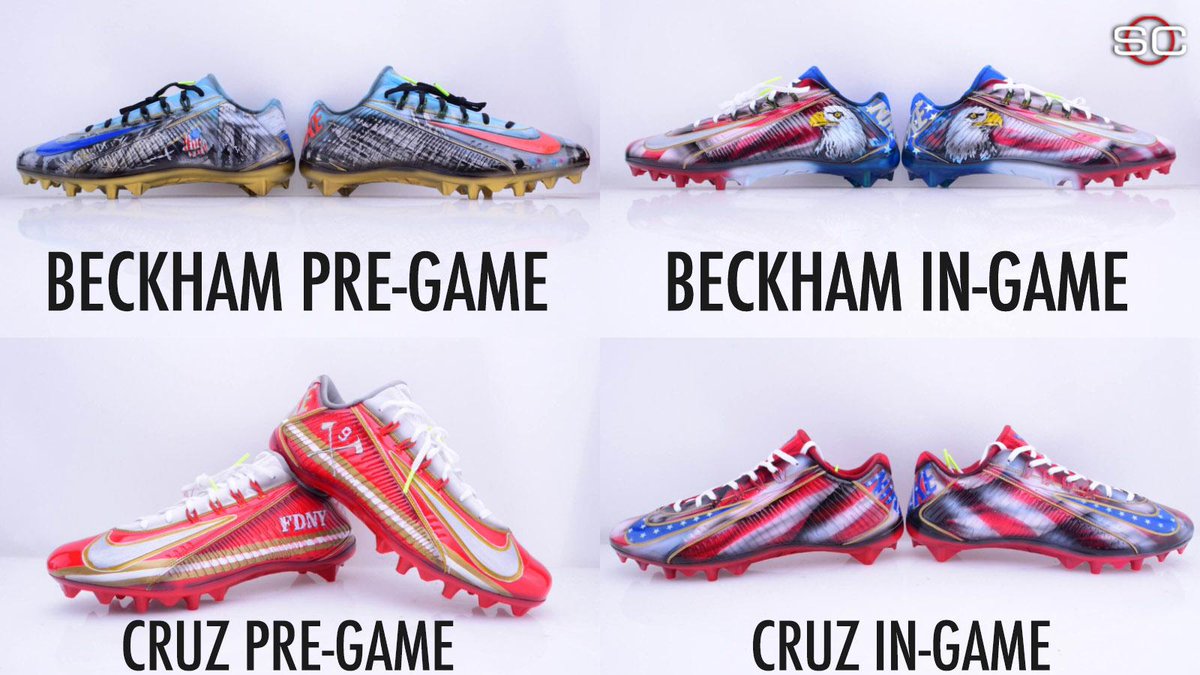 Check Out These Custom 9/11 Nike Cleats For Odell Beckham Jr And Victor  Cruz