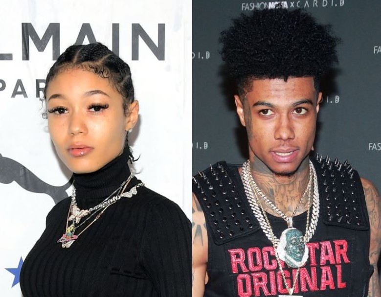 Blueface & Coi Leray Get Cozy & Share Kisses