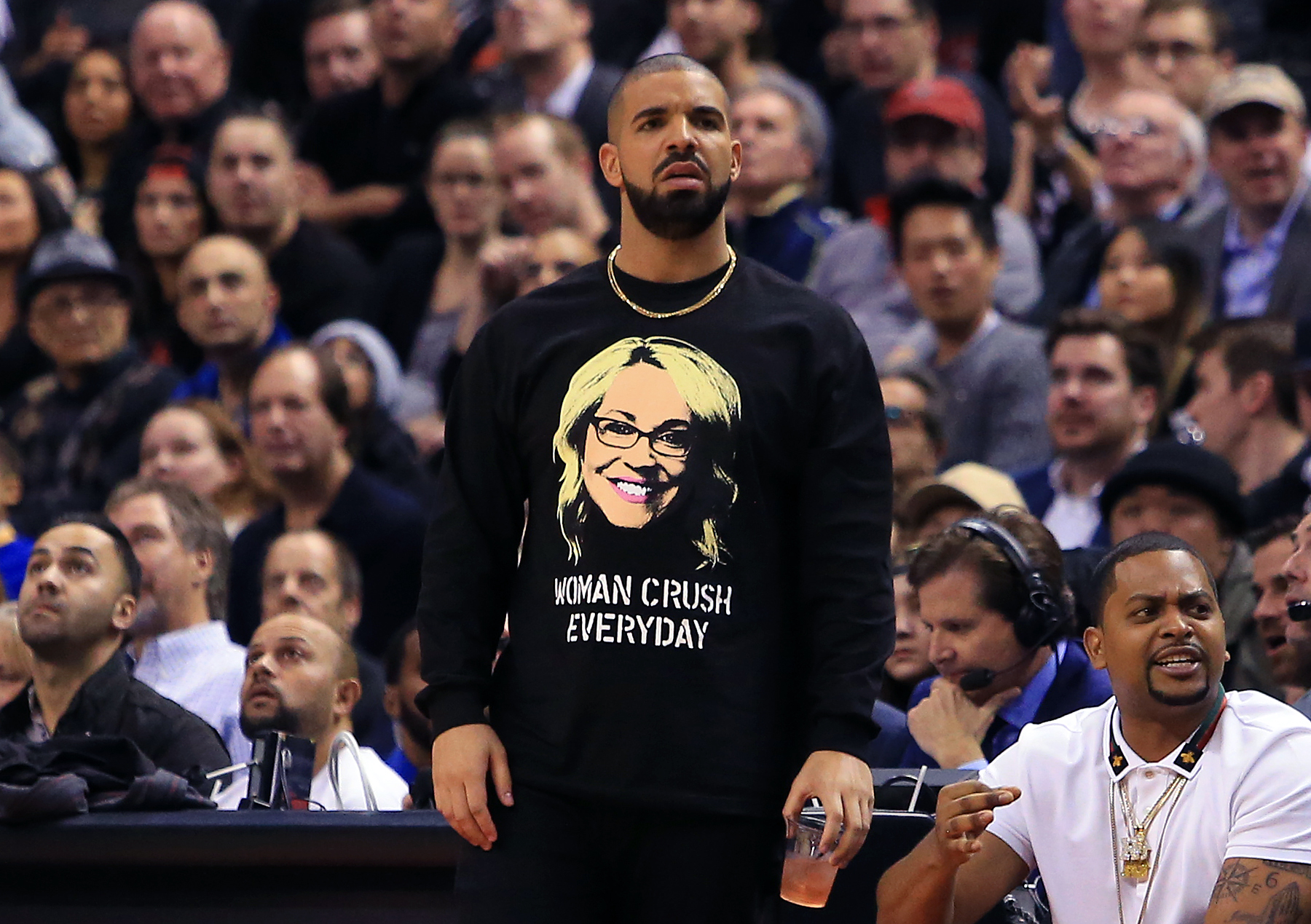 Drake wears Humboldt Broncos jersey to Wizards' playoff game against Raptors