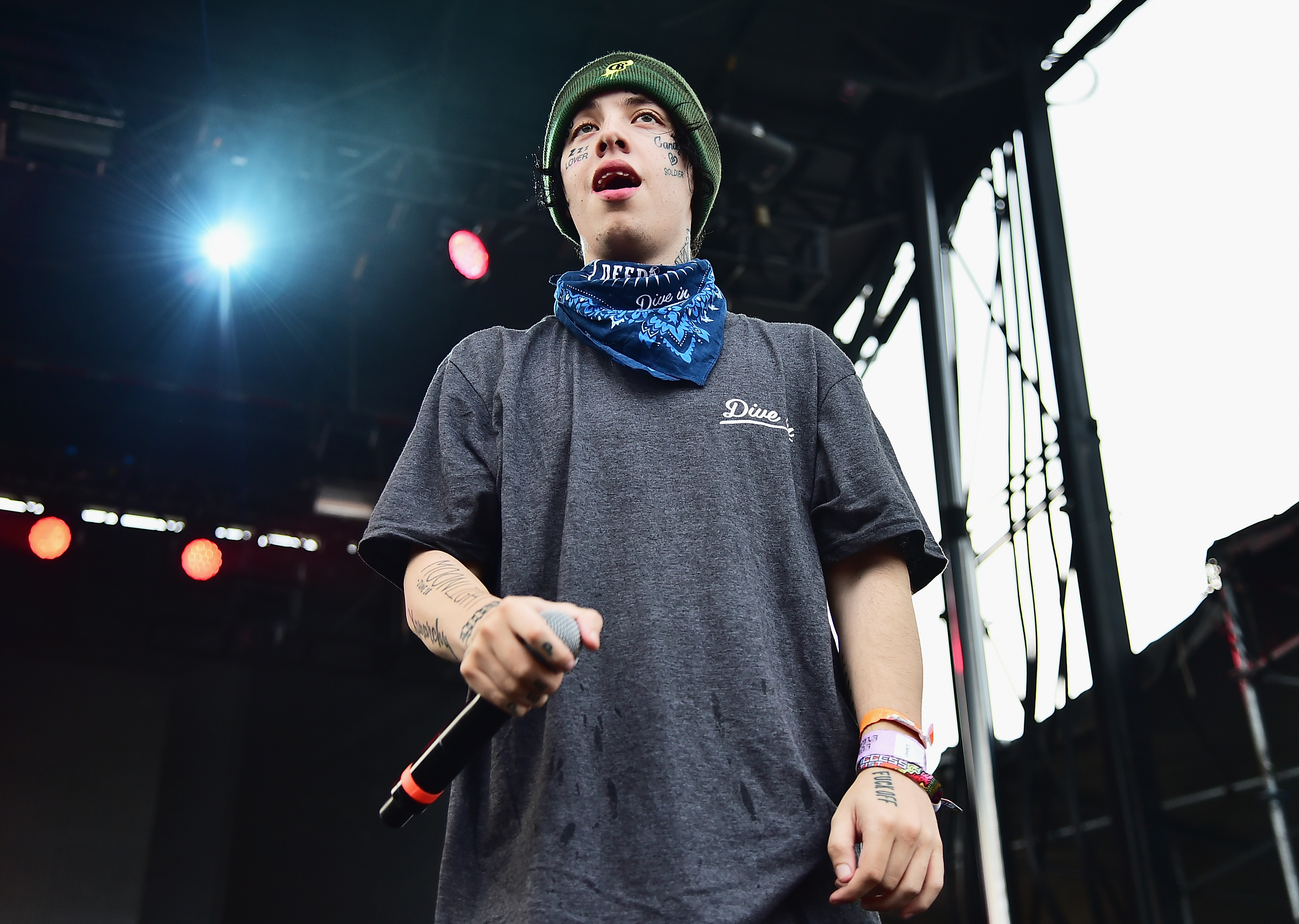 Rapper Lil Xan Reveals New Face Tattoo Dedicated to Mac Miller