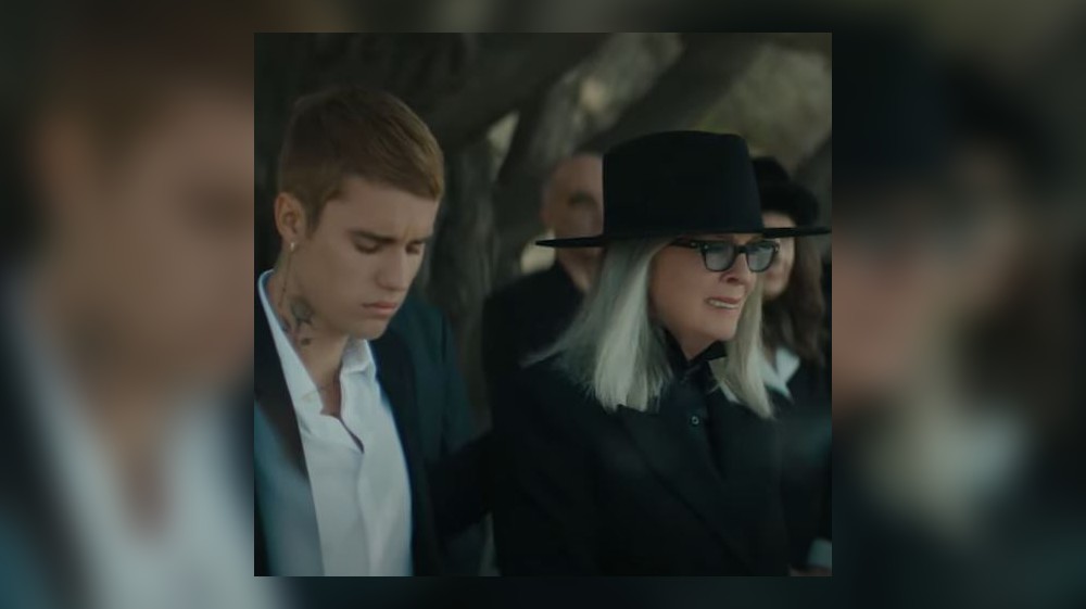 What Diane Keaton Said About Justin Bieber After Starring in His 'Ghost'  Music Video