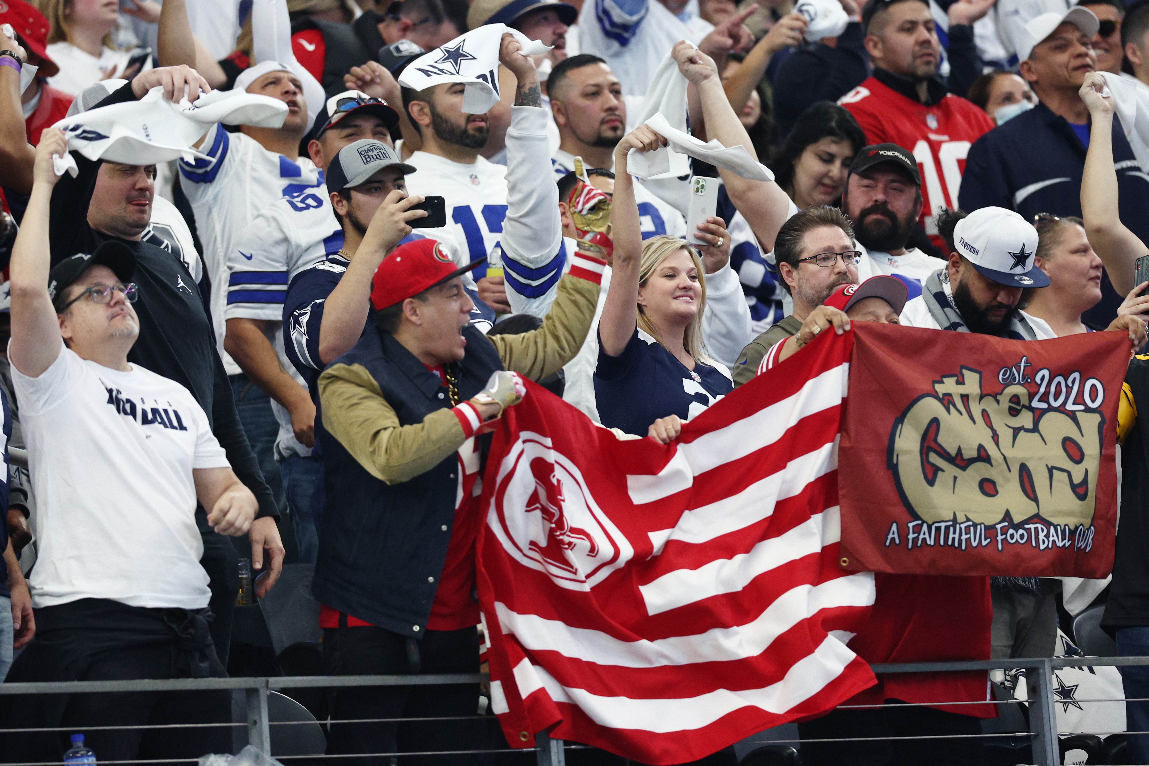 Cowboys & 49ers Fans Throw Hands After Dramatic Playoff Game