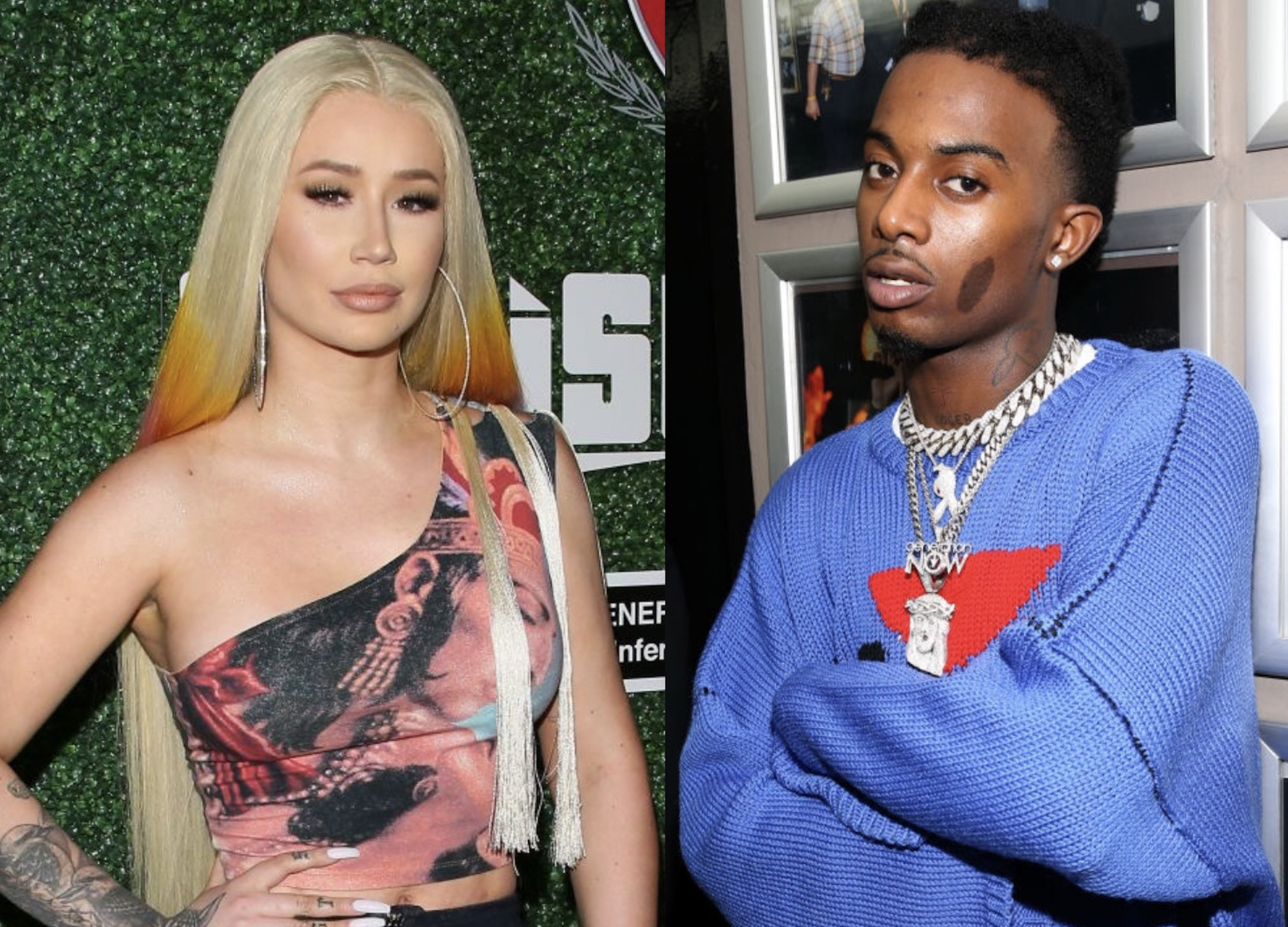 Iggy Azalea,28, holds hands with new 'boyfriend' Playboi Carti, 22, at  Rolling Loud Festival in Los Angeles. (Photos)