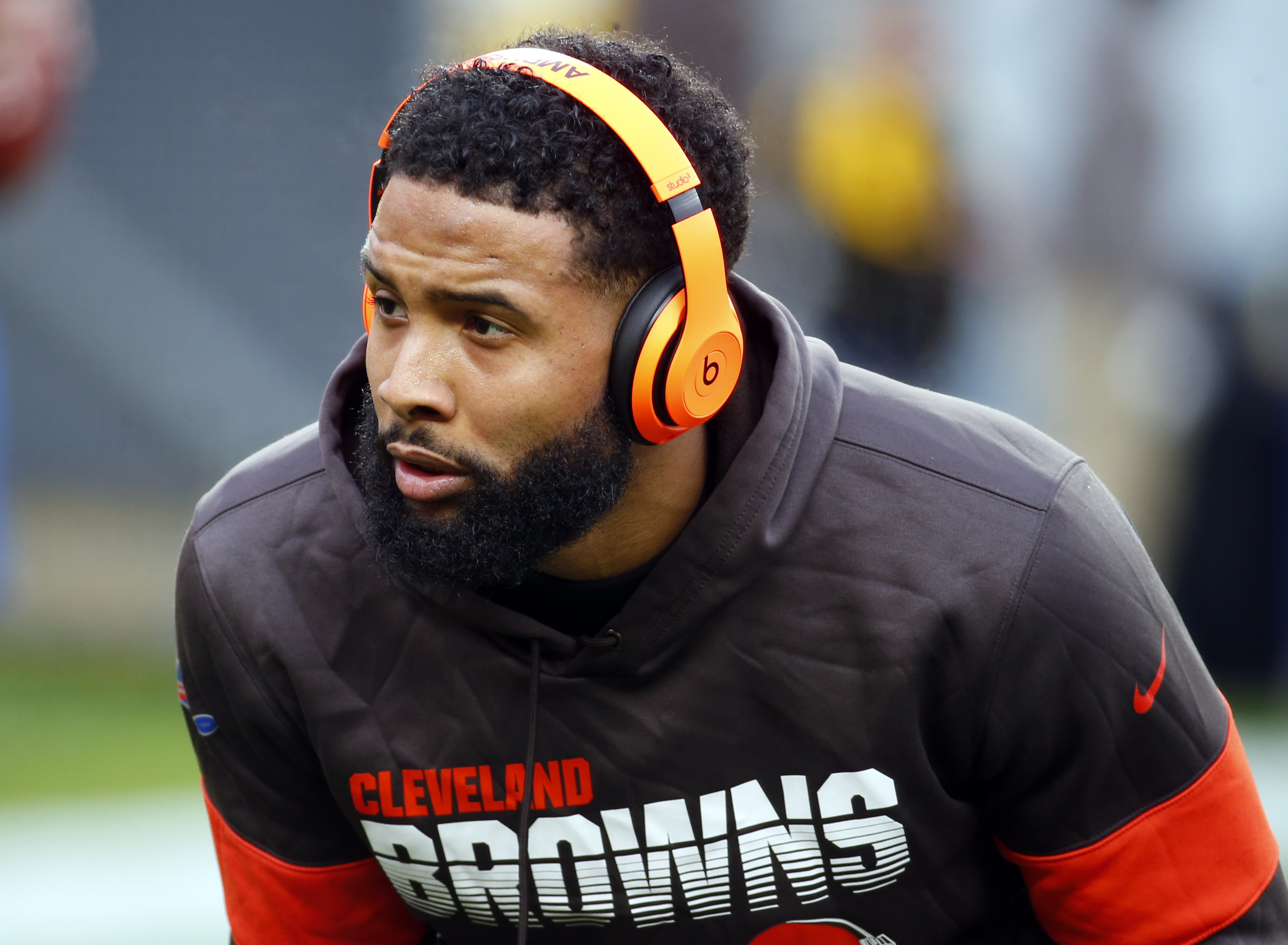 Odell Beckham's Browns future includes modeling new jersey