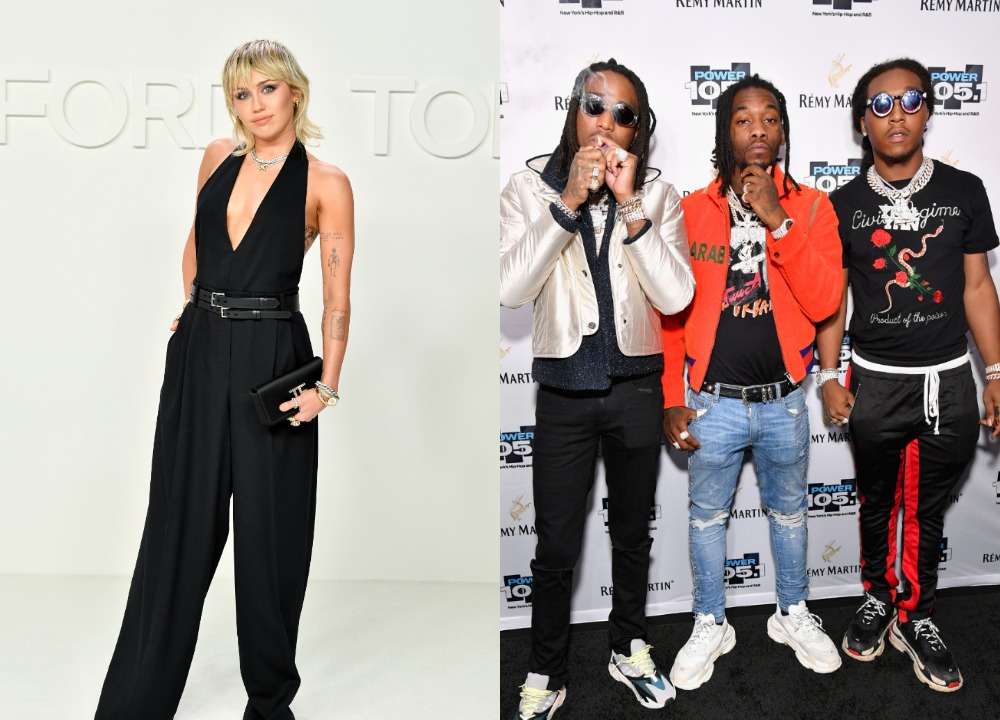 Miley Cyrus Sends Migos Flowers For "Hannah Montana" Anniversary