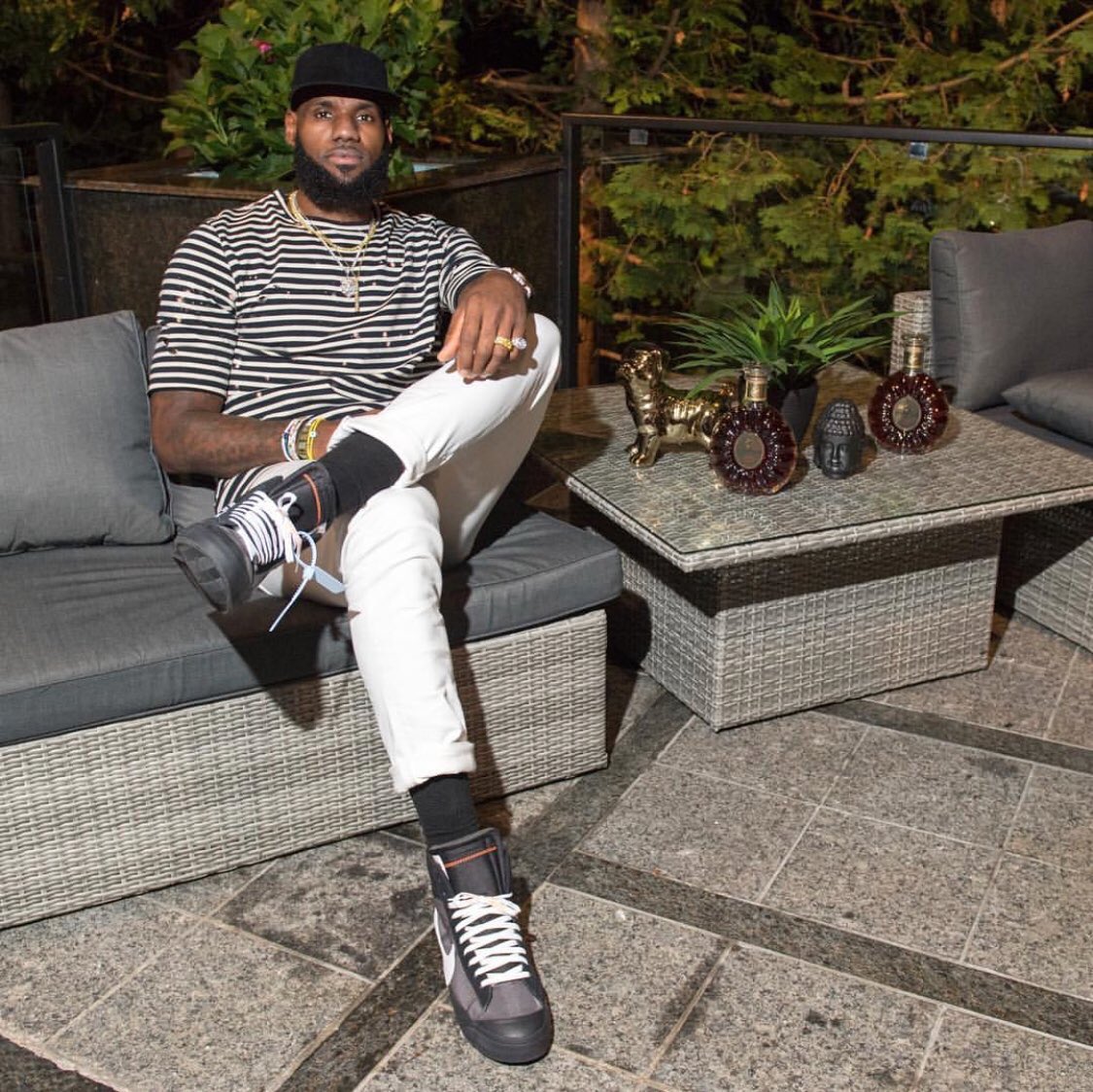 LeBron James Shows Off Unreleased Off-White x Nike Sneakers by