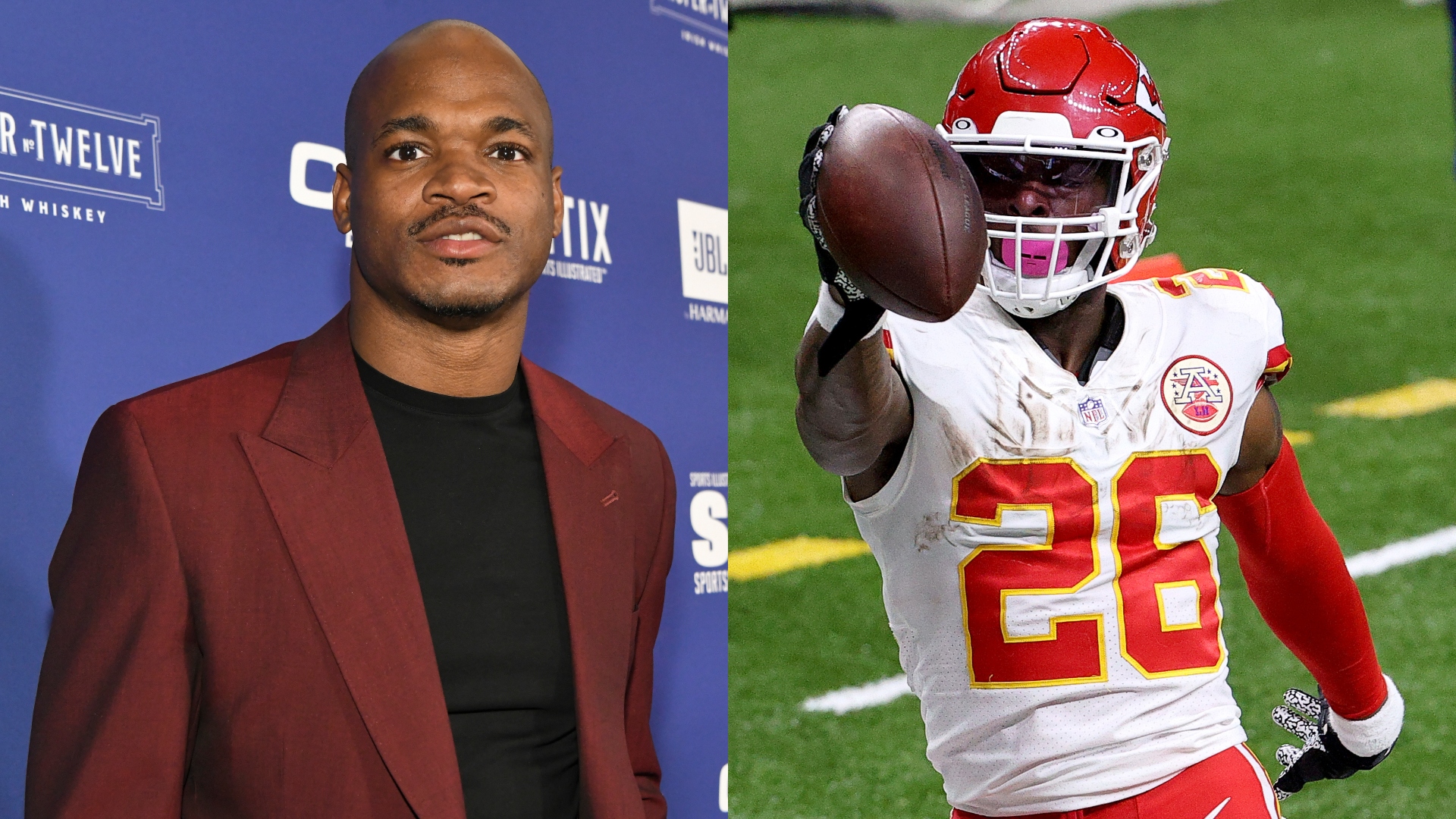 Le'Veon Bell vs. Adrian Peterson Fight on McBroom vs. Gib