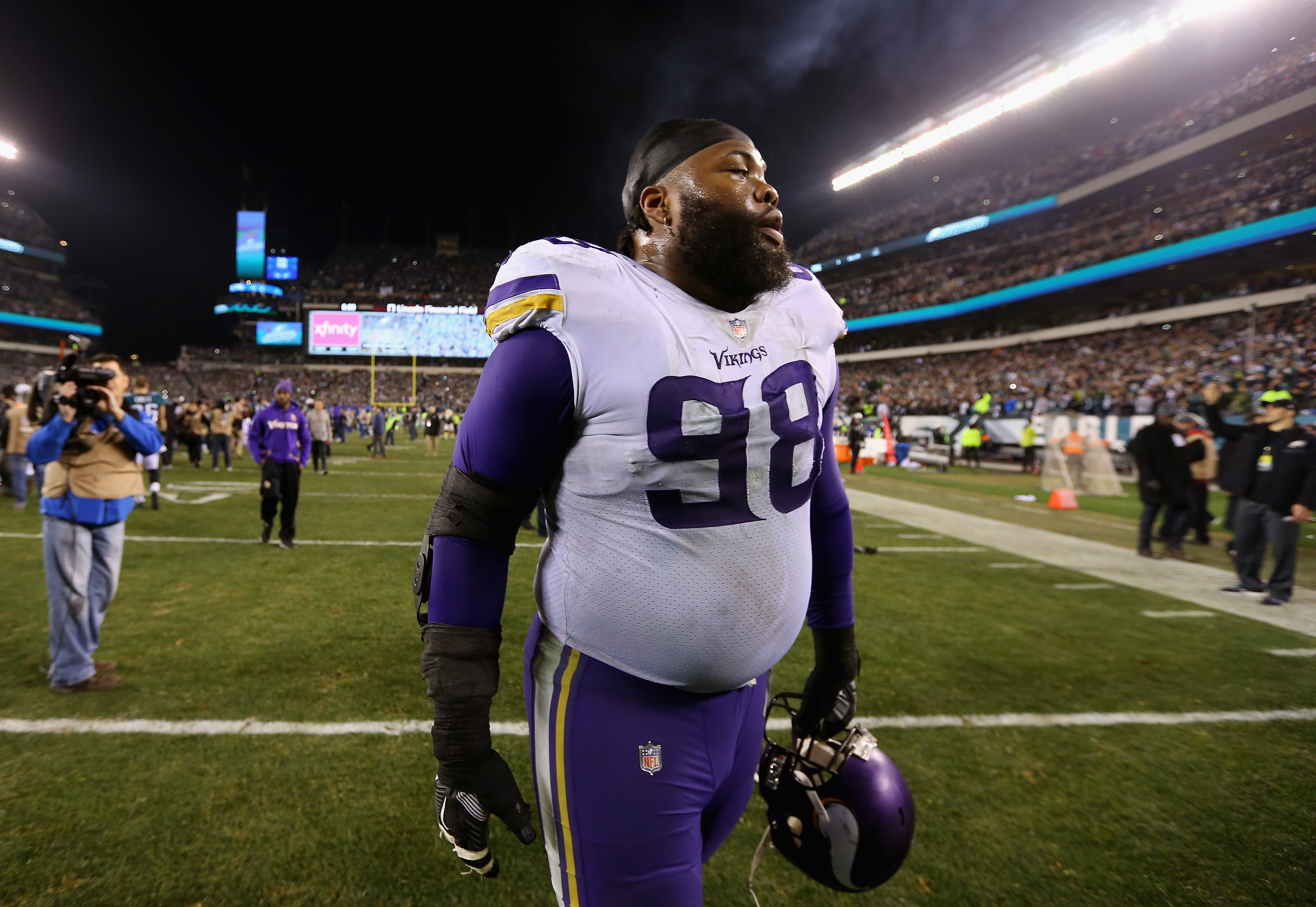 Linval Joseph TD Run, Look at the BIG man go! 