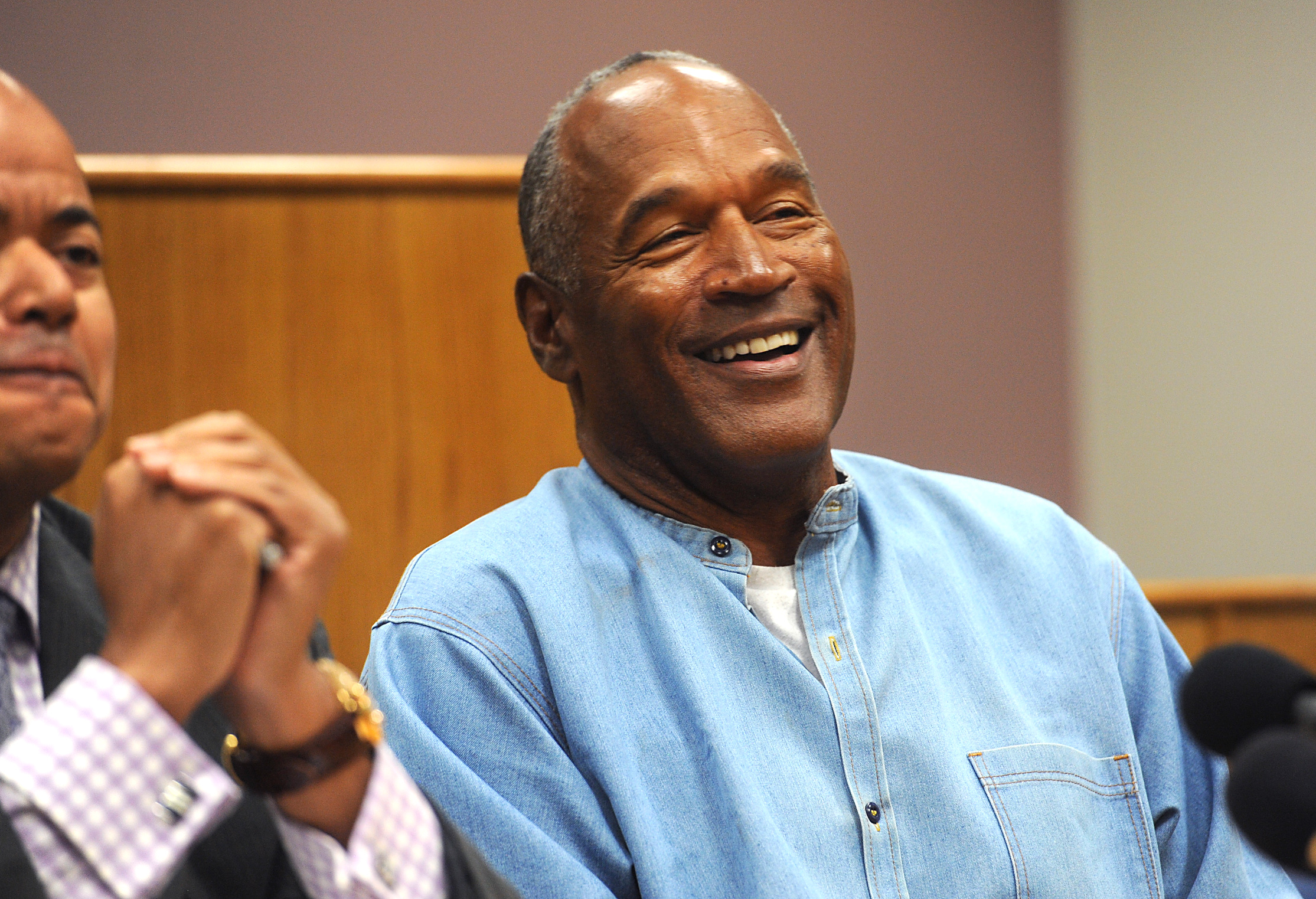 O.J. Simpson Back in L.A. Rooting for the Bills