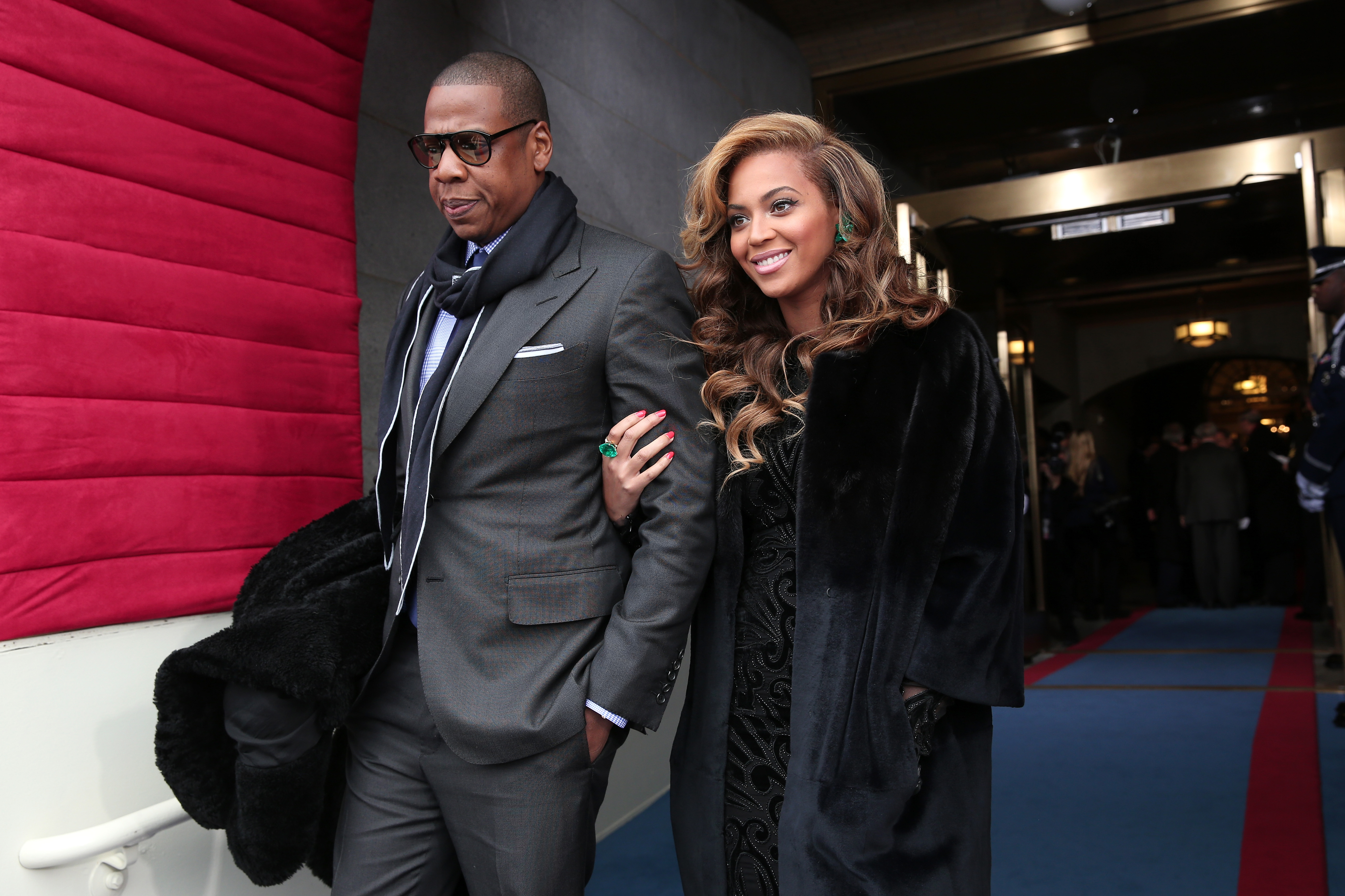 Beyonce Makes A Surprise Appearance At London Film Festival With Jay-Z