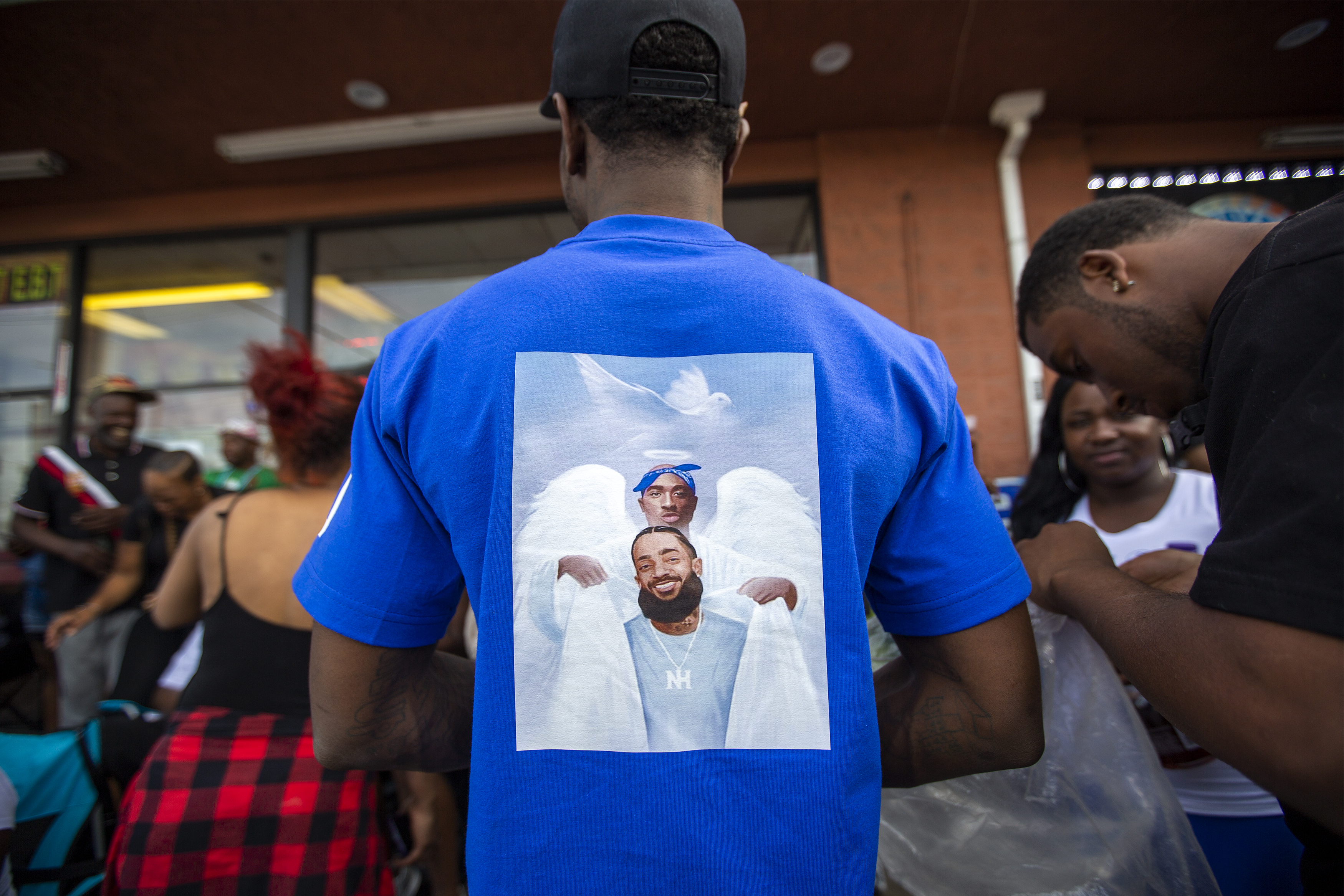 Nipsey Hussle's Hollywood Hills Gravesite Flooded with Flowers