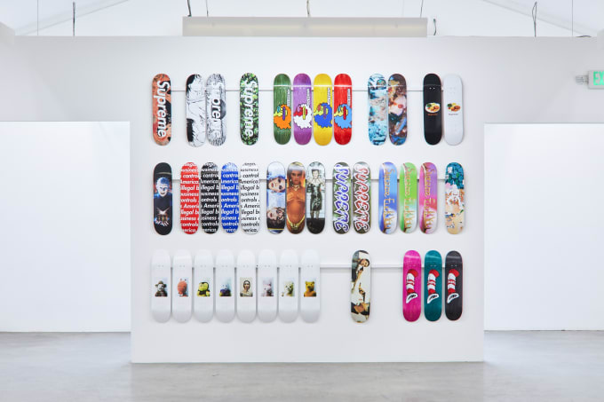 Sotheby's Supreme Skatedeck Auction/Louis Vuitton Drop