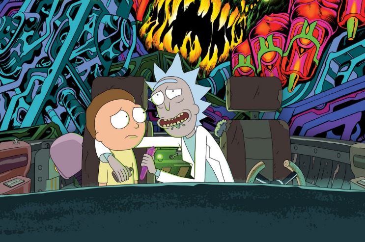 Rick and Morty, Adult Swim, psychedelic