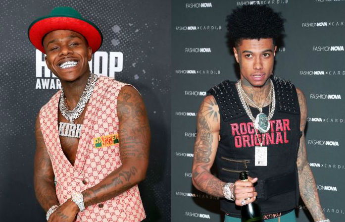 Blueface & DaBaby Pose With Presidential Impostor On 