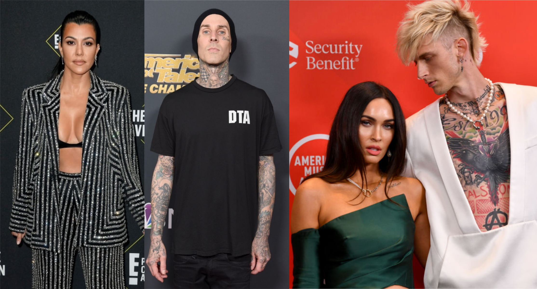 Kourtney K, Travis Barker, MGK, and Megan Fox Spotted Together At UFC 260