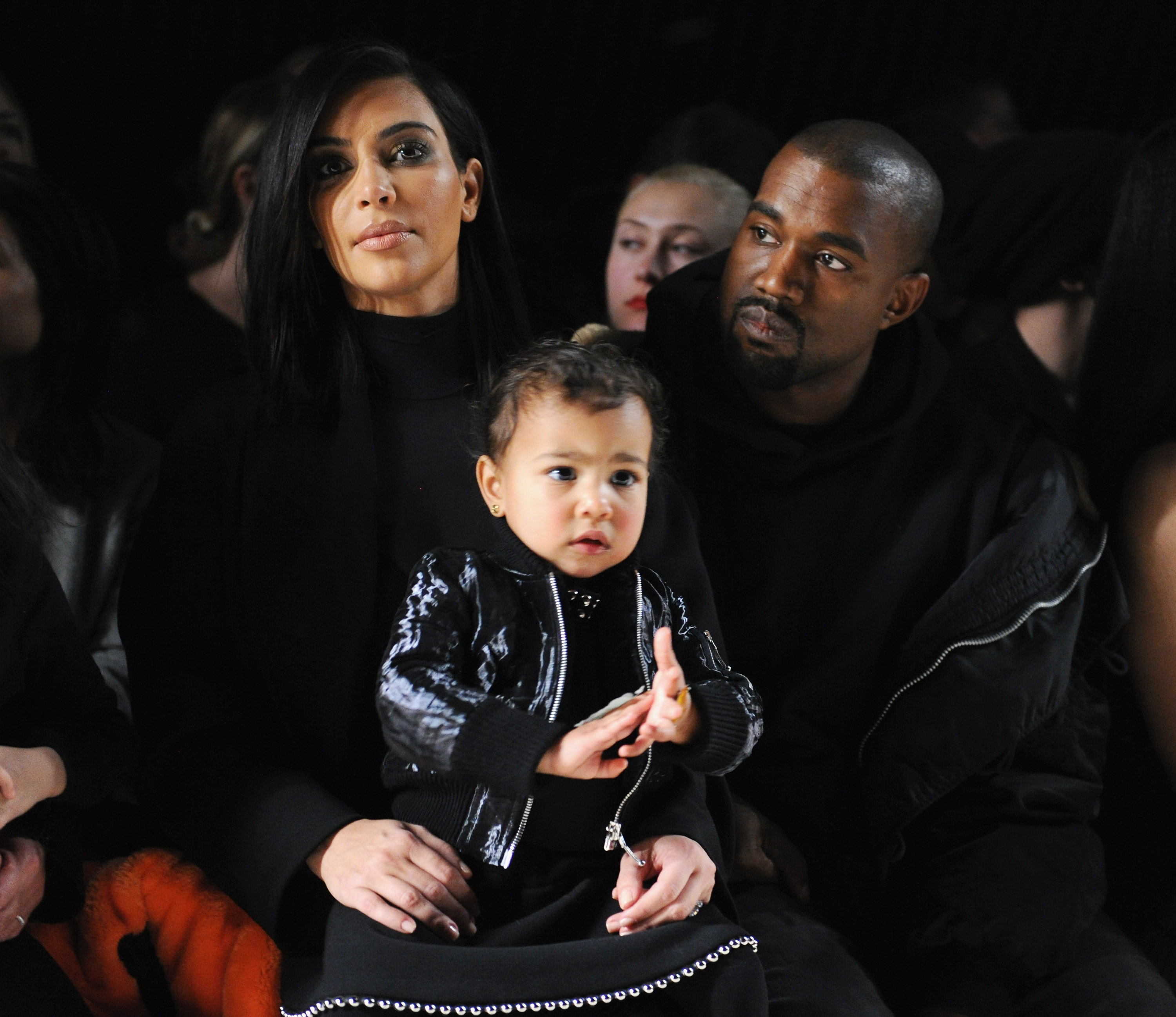 Kanye & Saint West Throw First Pitch at Chicago White Sox Game