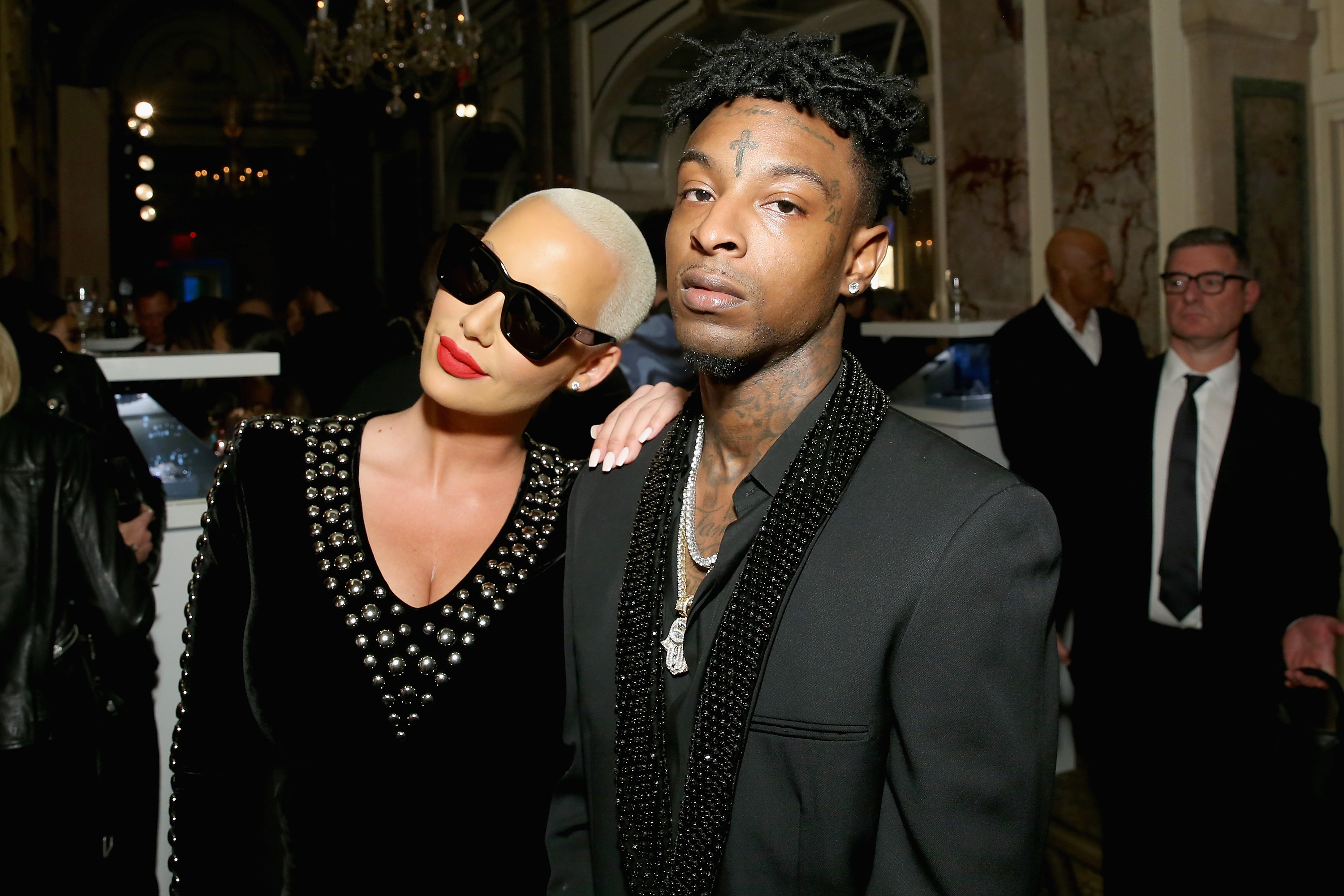 Amber Rose and rapper 21 Savage ignore one another at Coachella