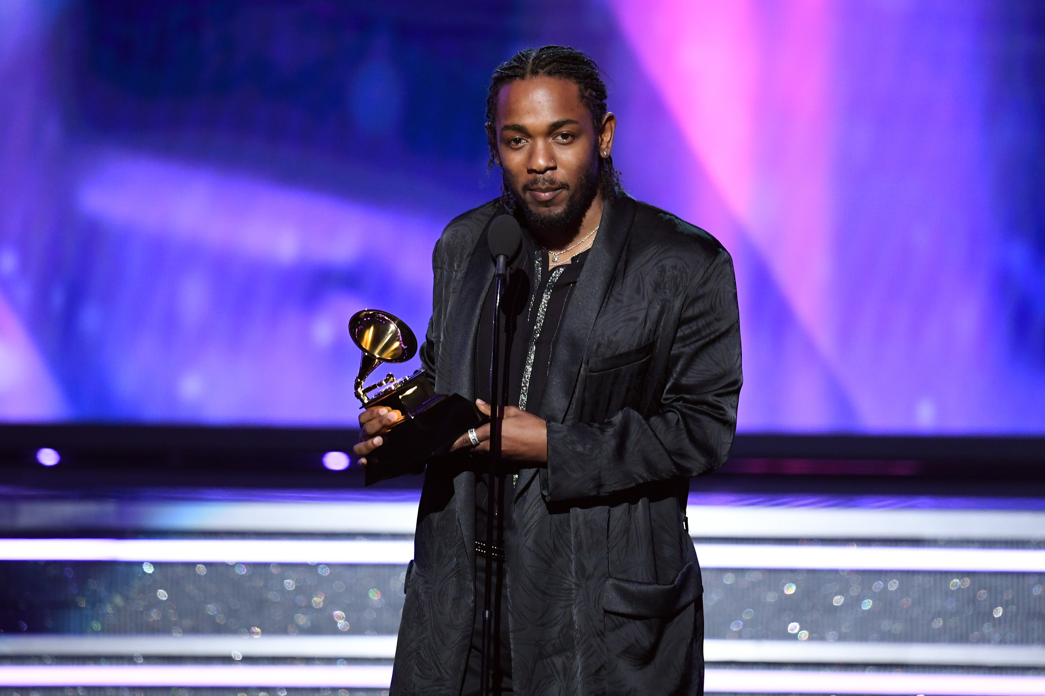 Kendrick Lamar at the Black Panther premiere